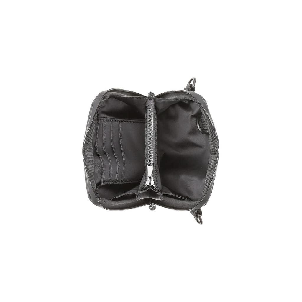 Delfonics Water-Repellent Smartphone Shoulder Bag with Inner Carrying Organizer (Black)