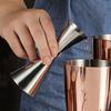 DFsucces 30ml/45ml Jigger Cup with Graduated Measuring Cup, Stainless Steel, for Bartenders, Cocktails, Whiskey, and More, Includes Bar Spoon (Set of