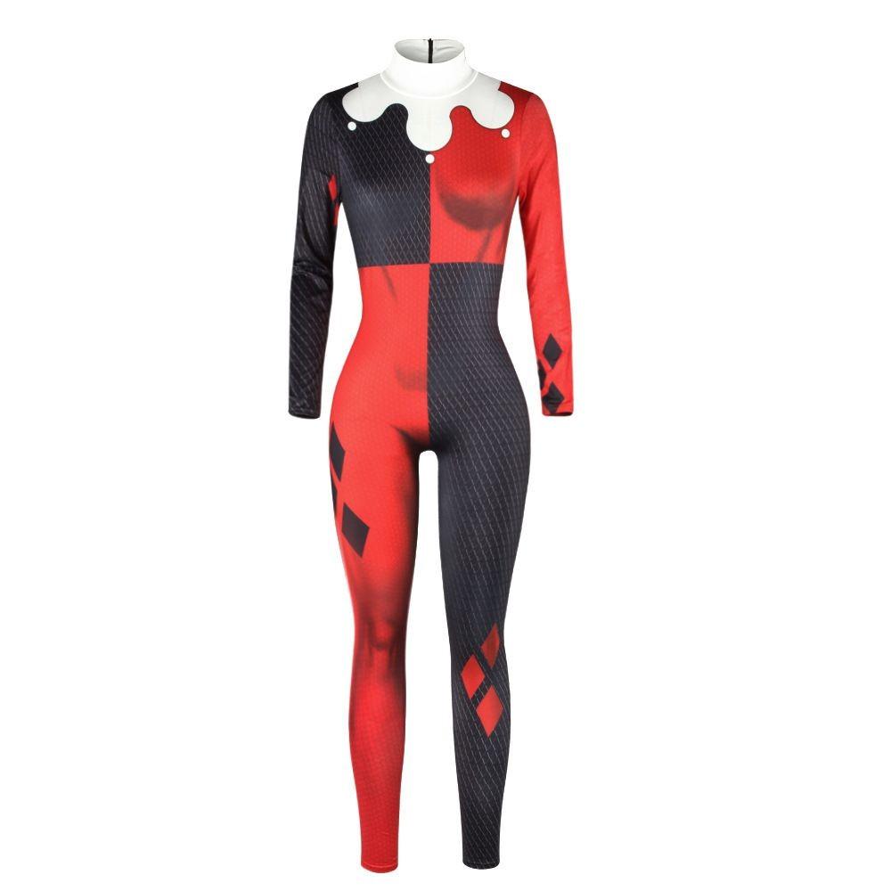 Halloween Spiderman Cosplay Jumpsuit Women's Slim Tights Bodysuit