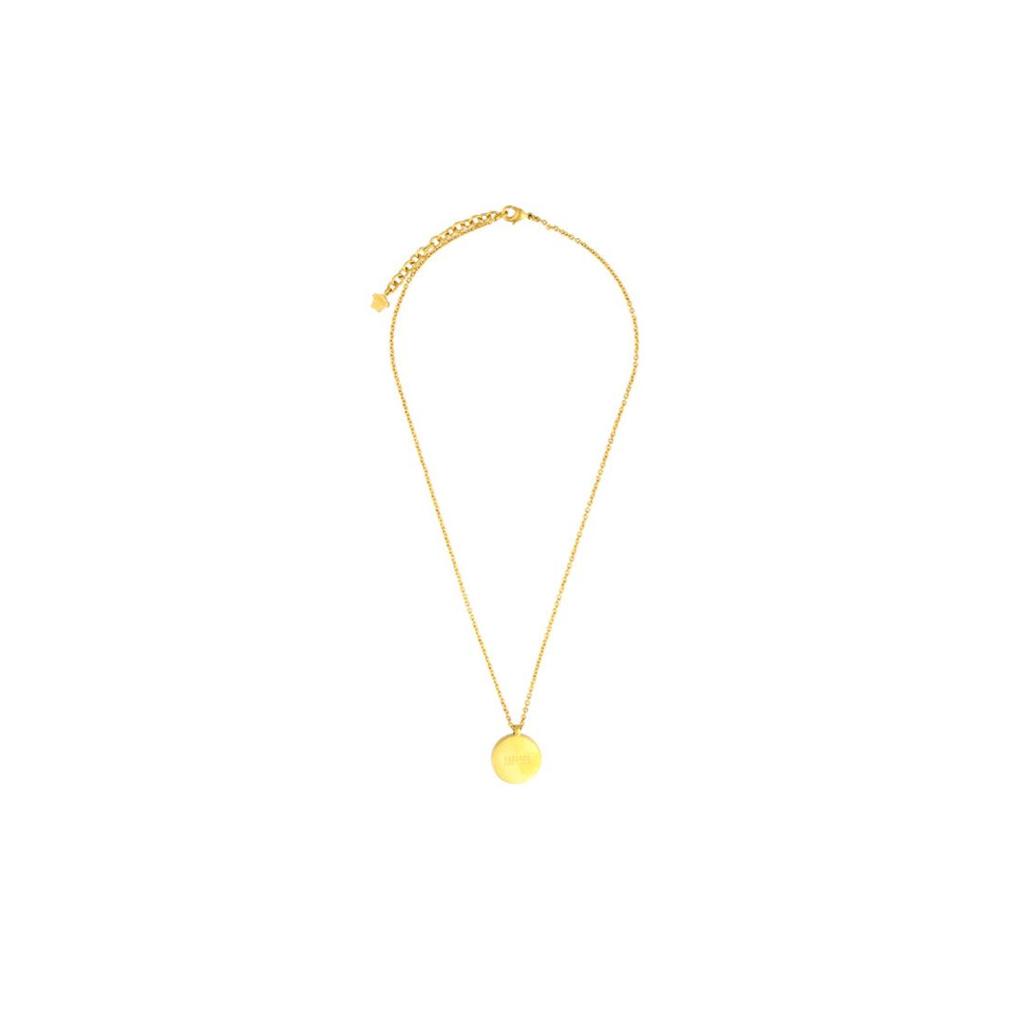 Versace Solid Color Pendant Design Metal Resin Necklace Unisex Necklace Gold 24PDG17255DJMRK41T