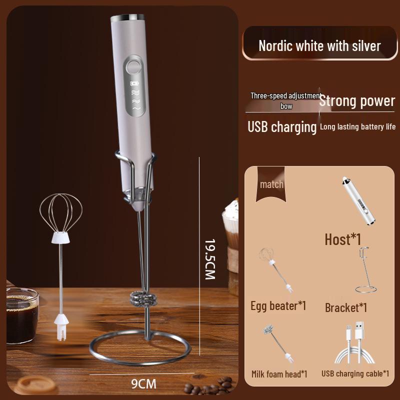 Electric Handheld Milk Frother & Mixer