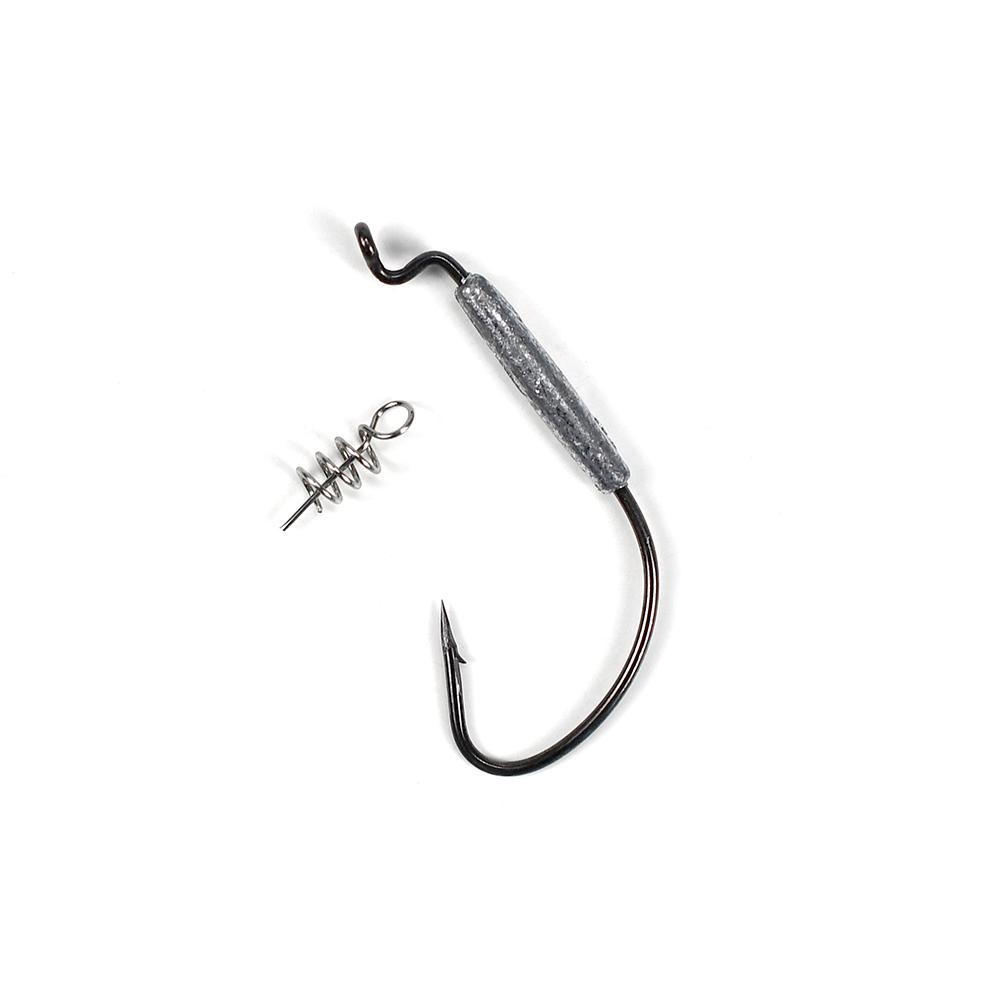 18Pcs Set Jig Crank Head Barbed Hook 1.8g 2g 3g 6g Soft Lure Worm Offset Fishhook Spring Lock Pin Fishing Tackle Accessories