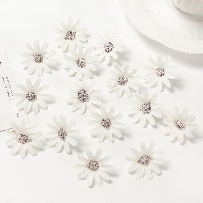 30/50Pieces 3cm Silk Rose Artificial Flowers Heads Fake Flowers for Home Decor Room Wedding Decoration DIY Garland Accessories