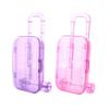Mini Trunk Plastic 18-Inch Doll Luggage Case Travel Suitcase Trolley