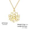 Lotus Pendant Necklace, Feminine Style, Simple Design Versatile Neck Accessory, Elegant Jewelry, Preferred for Daily Wear.