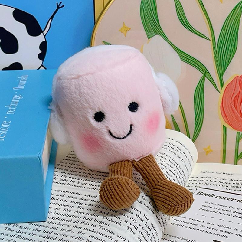 multiplestyles Plush cotton cat candy two tone cute soft two tone keychain bag pendant plush bag and car decoration holiday gift