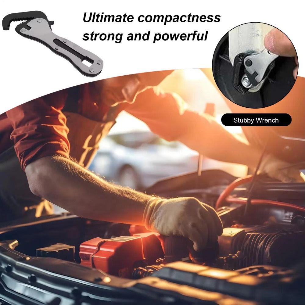 Ergonomic Design Adjustable Wrench Short Handle Miniature Wrench Mechanical Debugging