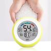 Circular Temperature Humidity Meter  Temperature Humidity Tester Alarm Clock  Car Auto