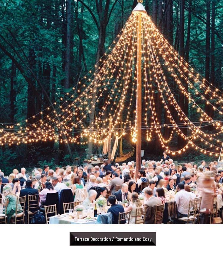 LED String Lights - Low Voltage Dark Green Wire, Christmas Tree Lights, Multicolor Starry Sky, US/EU/UK Specs