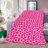 Pinkleopard Throw Lightweight 240G Flannel Blanket Soft Skin-Friendly For Summer Cooling