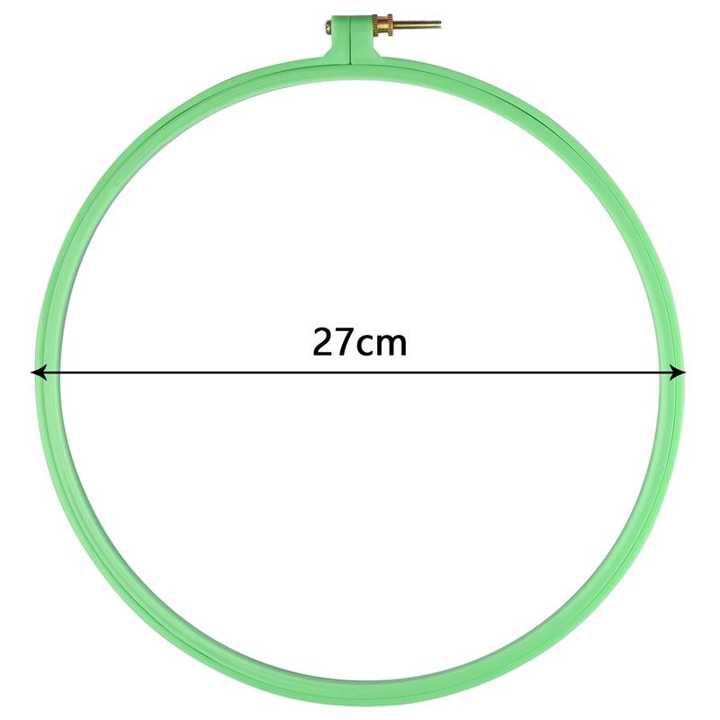 Sewing Tool Round Oval Wooden Color Embroidery Hoops Frame Set Plastic Embroidery Hoop Rings For DIY Cross Stitch Needle Craft