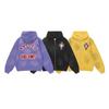 Felpa con cappuccio da uomo in cotone con zip Streetwear Oversize Grafica Pullover Felpa Casual per Giovani