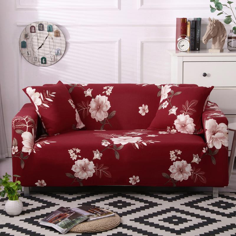 

s-emiga sofa protector печатные чехлы для диванов для гостиной эластичный чехол для секционных угловых диванов 1/2/3/4-местный 1-seater 90-140cm