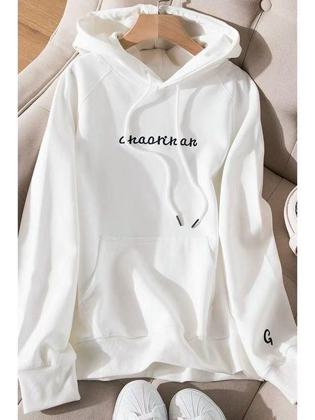 2025 Autumn Women's Trendy Korean Loose Casual Hoodie Sweatshirt