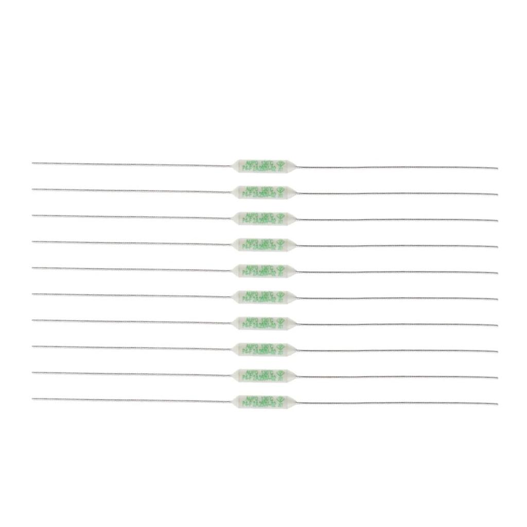Temperature Fuse 1A 2A 3A 5A 250V 84/102/115/125/130/135/145/150C (Color: 5PCS, Size : 5A_P4-130C)
