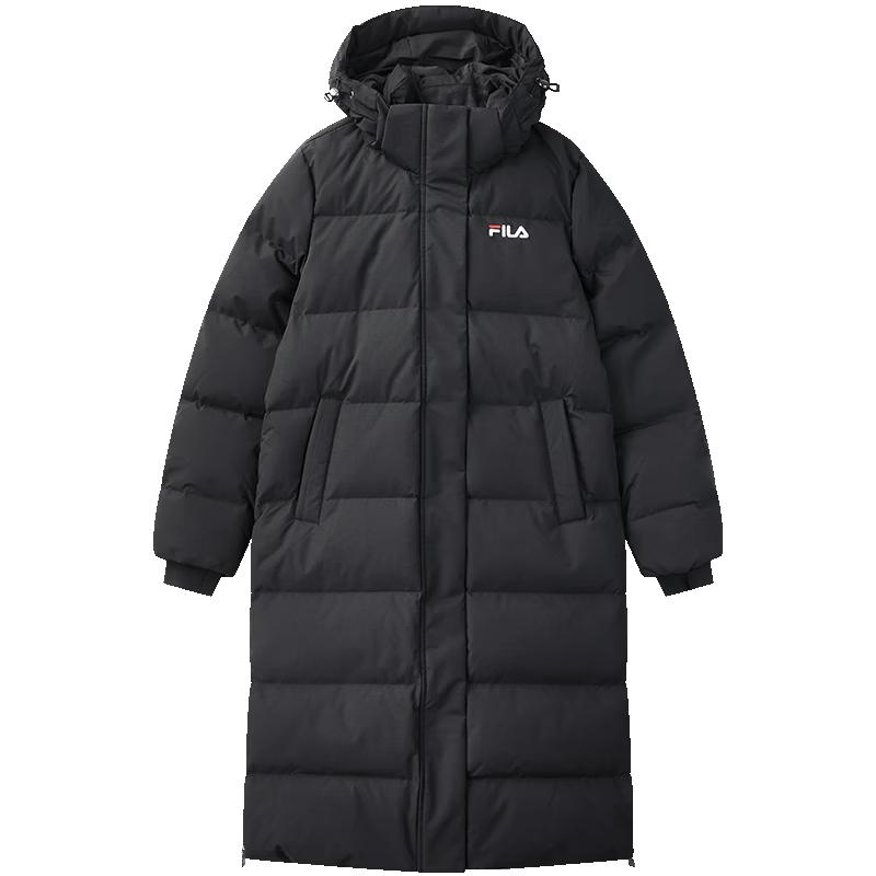 FILA Women's Winter Hooded Mid-Length Down Jacket