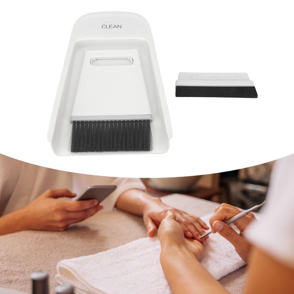 3-Piece Set Scraper Included Desktop Brush Dustpan PP Small Hand Brush Pan For Pet Cleaning