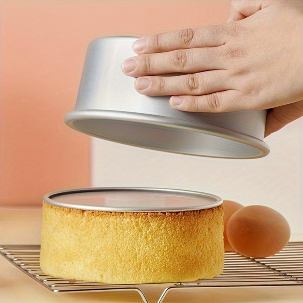 1/3pcs Round Aluminum Cake Molud with Removable Bottom 4/6/8/10inch Hard Anodized Aluminum Cake Mold Non-stick Cake Pan Bakeware
