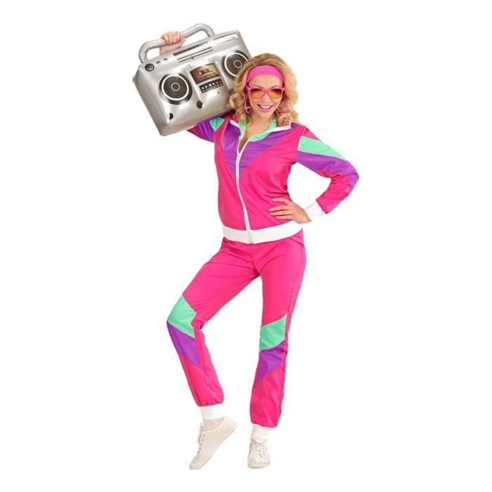 Déguisement survêtement - WIDMANN - Fuchsia années 80 - Veste et pantalon - Mixte - Adulte