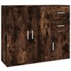 VidaXL Buffet Smoked Oak 91x29.5x75 Cm Engineered Wood 823274