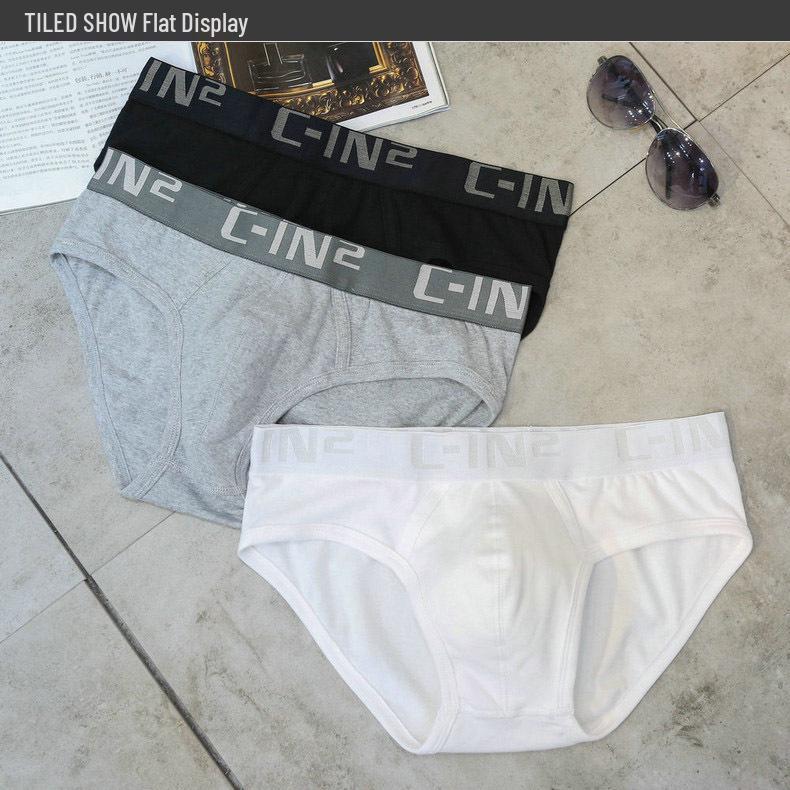 High-Quality Ribbed Cotton Men's Briefs - Classic Solid Colors