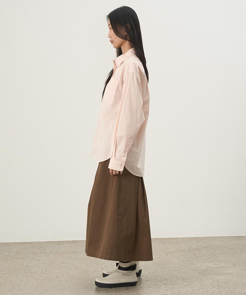 Leopeusaideuhwaiteulabel Ripple Skirt Sepia