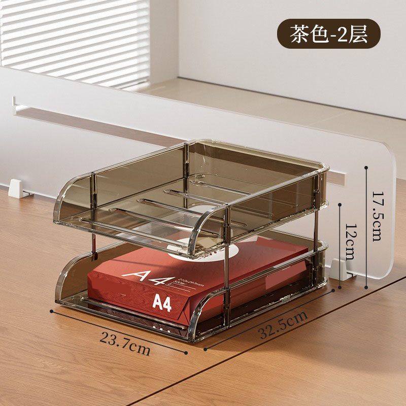 1pcs Office desk storage rack, desktop file storage rack, office partition rack