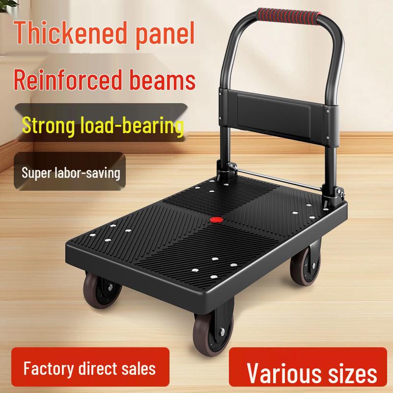 Foldable Lightweight Flatbed Hand Truck – Silent Multi-Functional Cart for Cargo