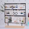 Metal Earrings Storage Rack 3-Tier Jewelry Holder Earring Organizer Ear Stud Rack  Stand Display