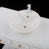 1/12 Scale Miniature Wash Basin W/ Cabinet Set For Doll House Supplies Accs