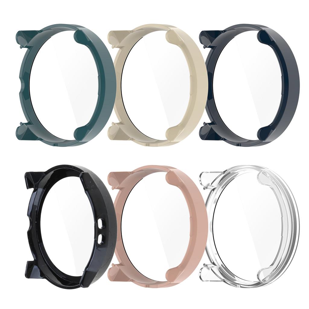 Full Coverage Smartwatch Cover Tempered Glass Screen Protector Sleeve Easy Snap On Design Indoor Outdoor Use for Race S