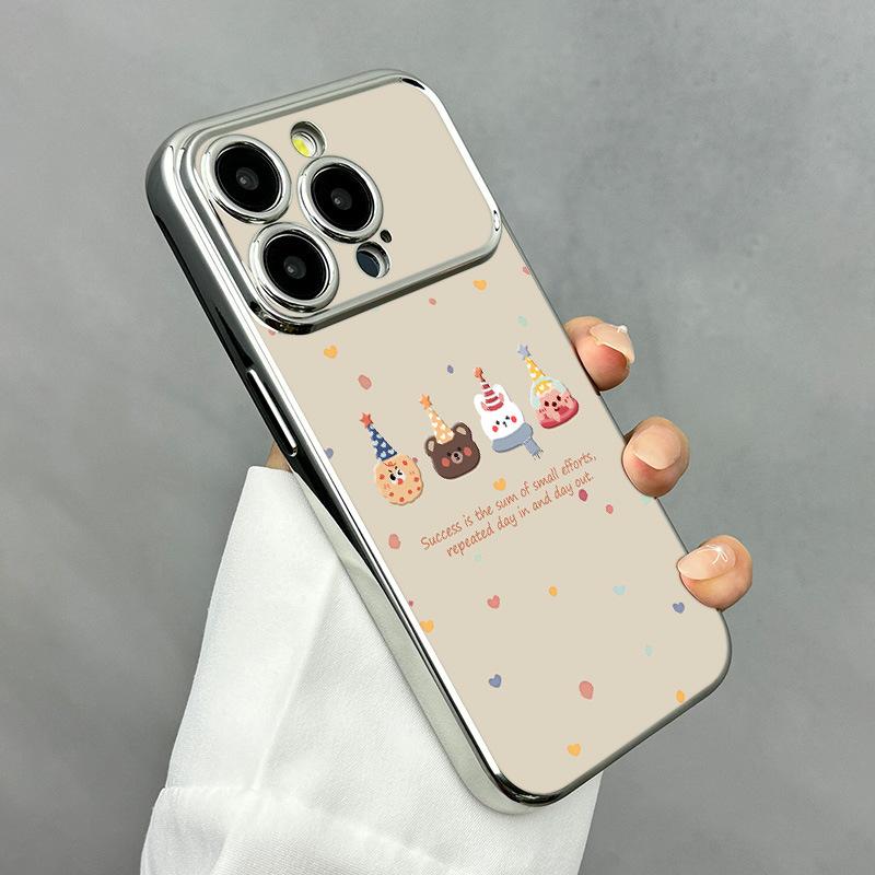 Applicable to Apple 11promax new ins mobile phone case iPhone11pro cute little animal electroplating 11/1