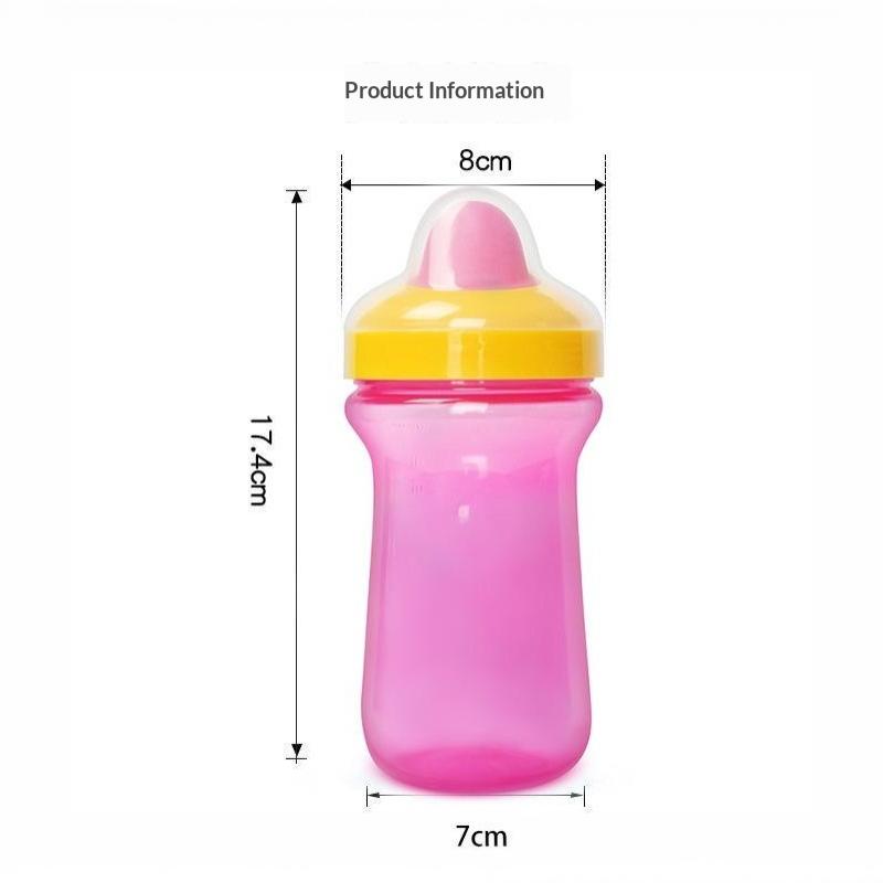 BPA-Free Wide Mouth Toddler Spout Cup 10oz Leakproof Learning Drinking Cup for Family Picnic Trips