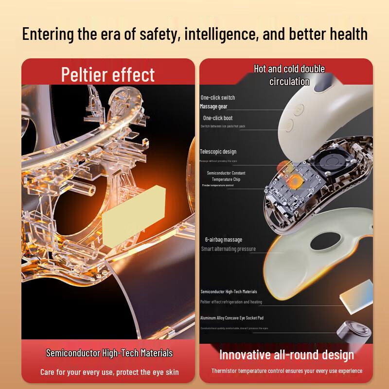 HEZHENG Multi-Airbag Foldable Smart Eye Massager