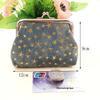 Denim Canvas Kiss Lock Coin Purse - Ladies' Handheld Fabric Bag