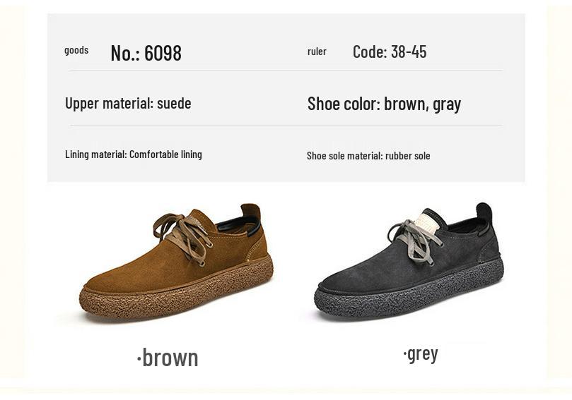 Men's European Thick-Soled Retro Suede Loafers for Outdoor Casual Wear