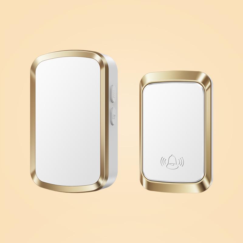 Wireless, Self-Powered Doorbell for Home - Waterproof, Long Range Outdoor Ringing Bell золотой