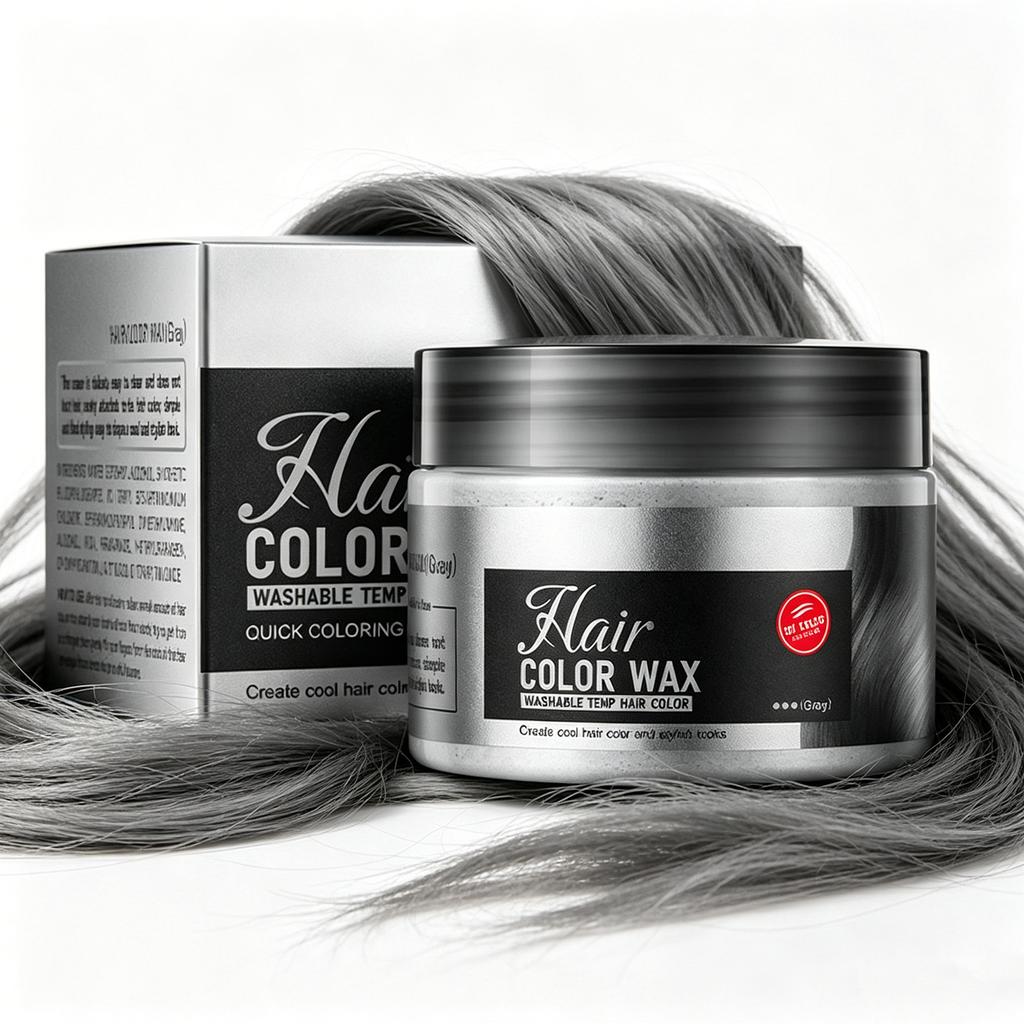 1Pc Washable Temporary Hair Cream – Color Wax for Styling, Disposable Use at Parties, Cosplay Events & Music Festivals