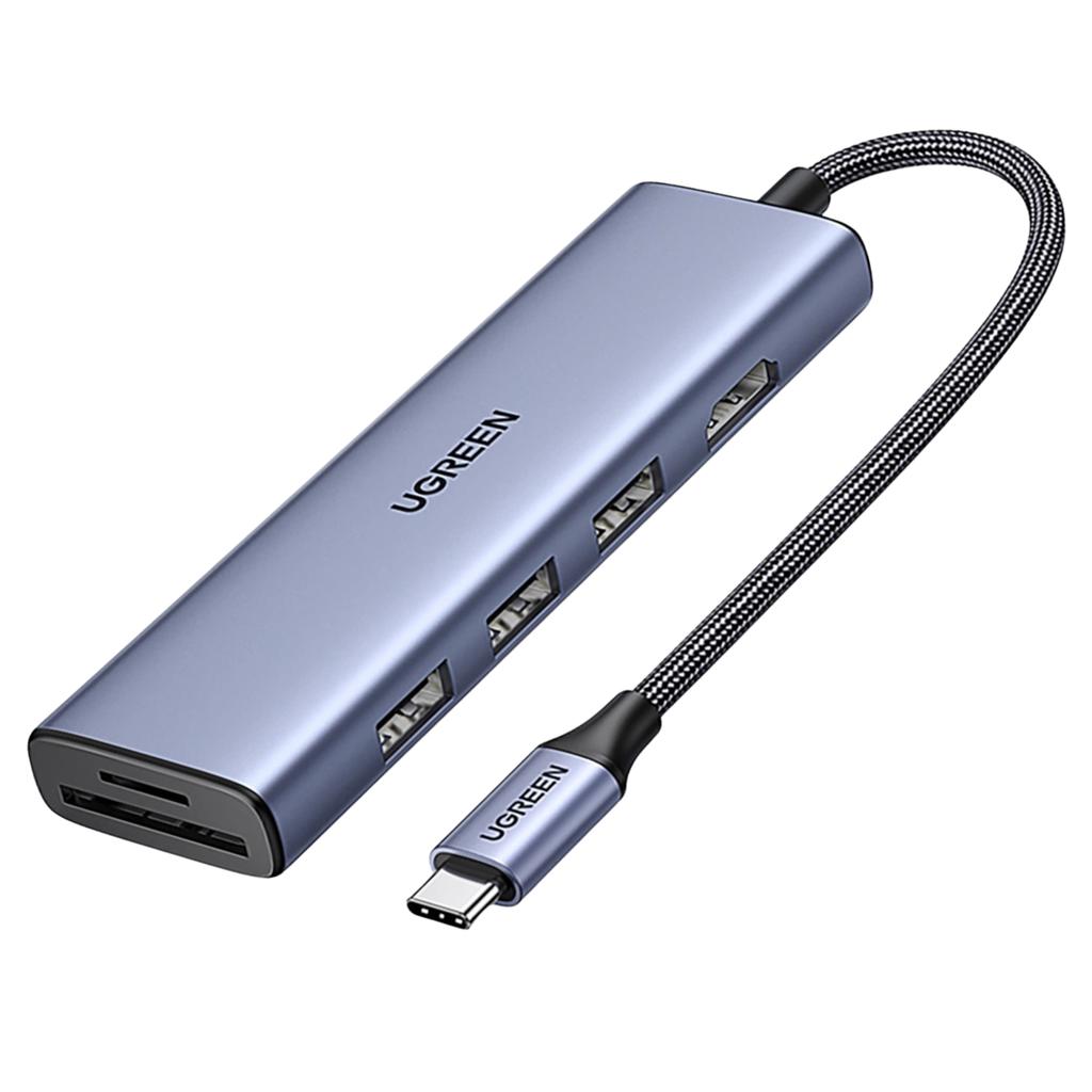 Adapter Hub Ugreen Revodok Cm511 Usb-C Do Hdmi, 3X Usb-A 3.0, Sd/Tf