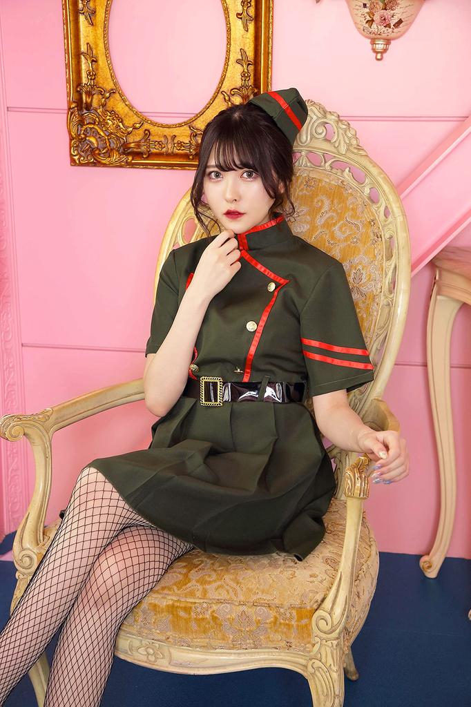 Clearstone Tokimeki Graffiti Cosplay Halloween Army Girl Green Women's