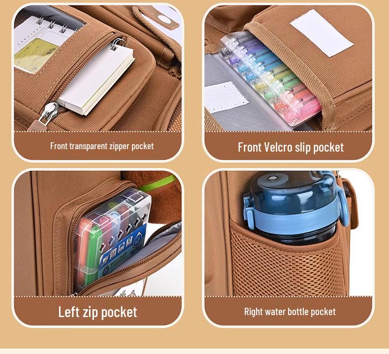 Capybara Decompression Backpack for Elementary Students Grades 1-6 - Lightweight, Large Capacity for Boys and Girls