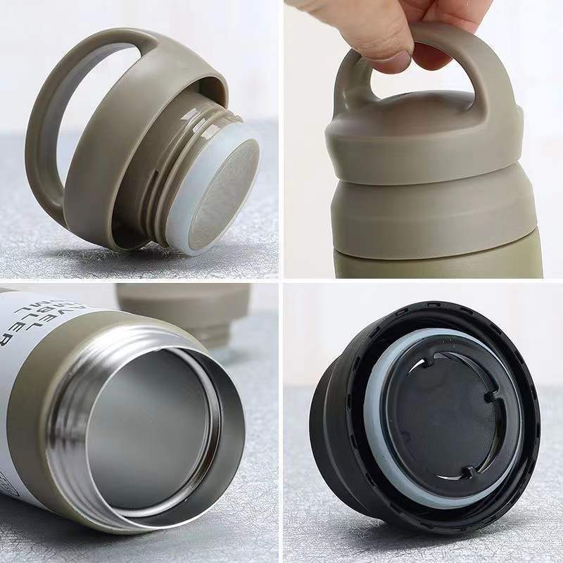 Intelligence Thermos Cup 450ml Vacuum Flasks Portable Stainless Steel Thermos Cup Water Bottle Travel Tea Mug Office Thermos Cup