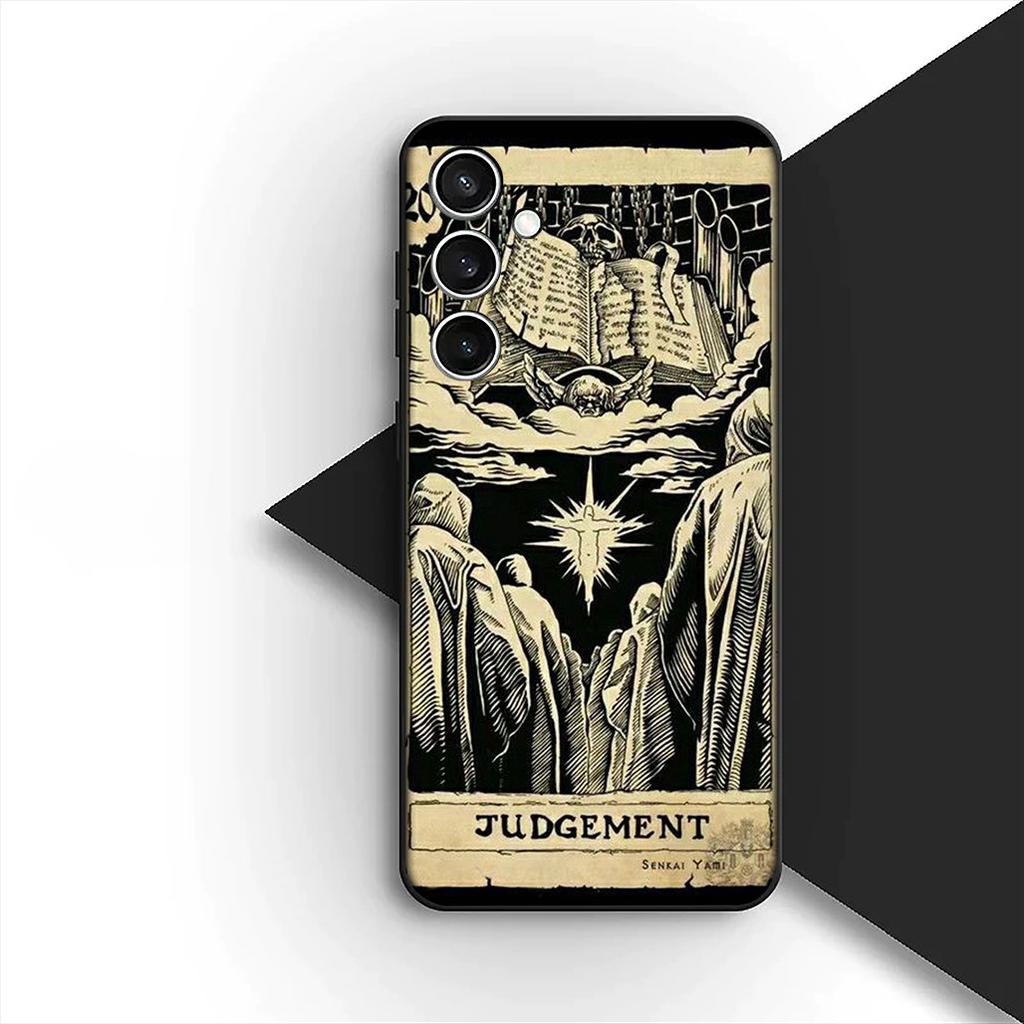 Witch Divination Tarot Moon Astronaut Space for Samsung Galaxy S25 S24 S23 FE Ultra Plus S7 Edge S25+ S24+ A56 5G + Phone Case