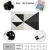 Minimalist Black & White Triangle Wall Art - Modern Geometric Abstract Canvas - Sleek & Stylish Home Decor Vintage Wall Decoration Famous Oil