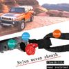 2Pcs 19T 42,000Lbs Break Strength Synthetic Soft Shackle 1/2" X 22‘’ Rugged Shackles with Protective Sleeve for Vehicle Recovery