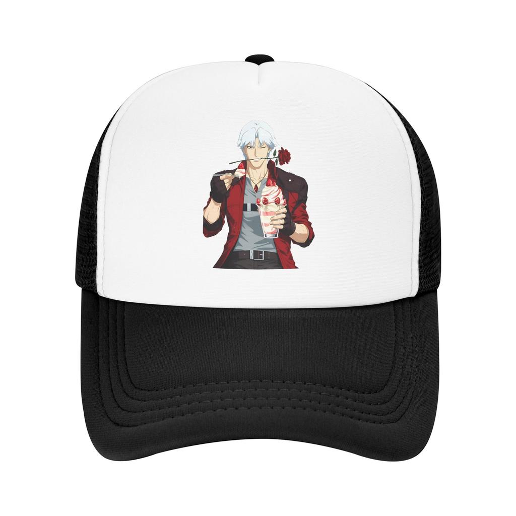 Mesh Sun Hats Devil May Cry Japanese Anime Summer Trucker Hat For Unisex Stylish Kpop Rock Baseball Caps