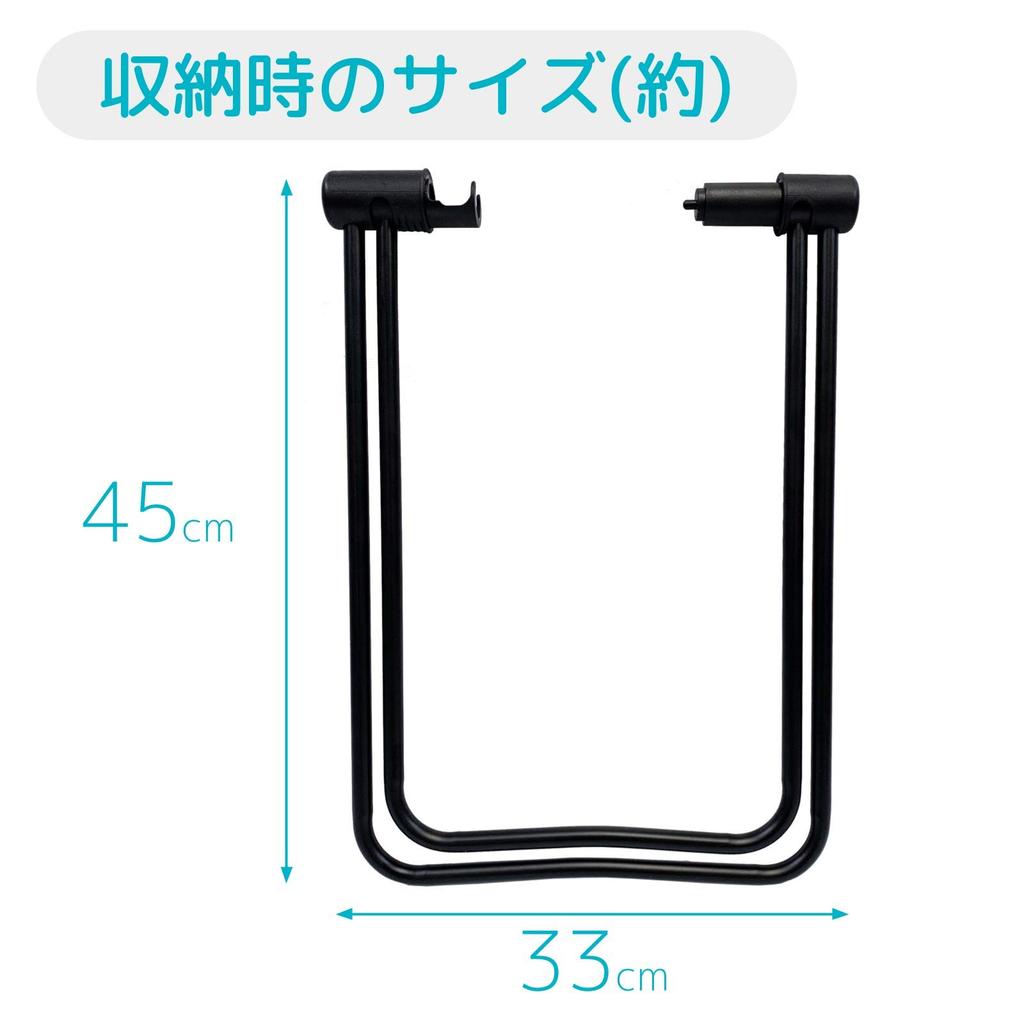 Cycledesign Bicycle Display Stand, Black, 16.5" H X 13.5" W X 13.5" D, Thru-Axle Compatible, Foldable