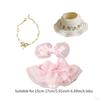 Girl Doll Clothes Bow Headdress Decor Tulle Dress Set for Dolls Age 57 810 Style A