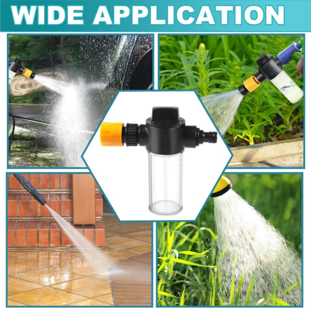 Motorcycle Snow Foam Spray Bottle for Garden Hose, High Pressure Water Gun Nozzle, Bike Wash Cleaner Tool