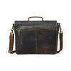 Handmade Vintage Buffalo Leather Messenger Bag With 2 Pocket Laptop Briefcase Office Shoulder Bag For Mans